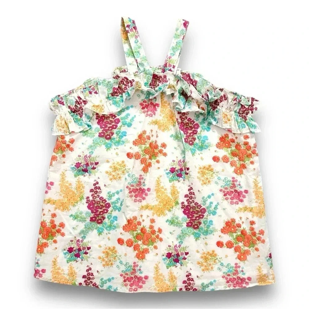 Janie & Jack | Floral Ruffle Top (8) 🌸